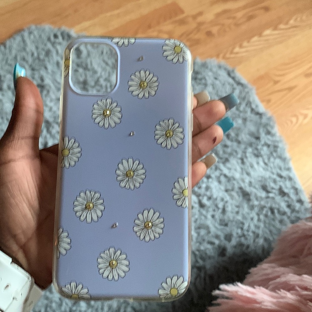 Purple flowers iPhone 11 case